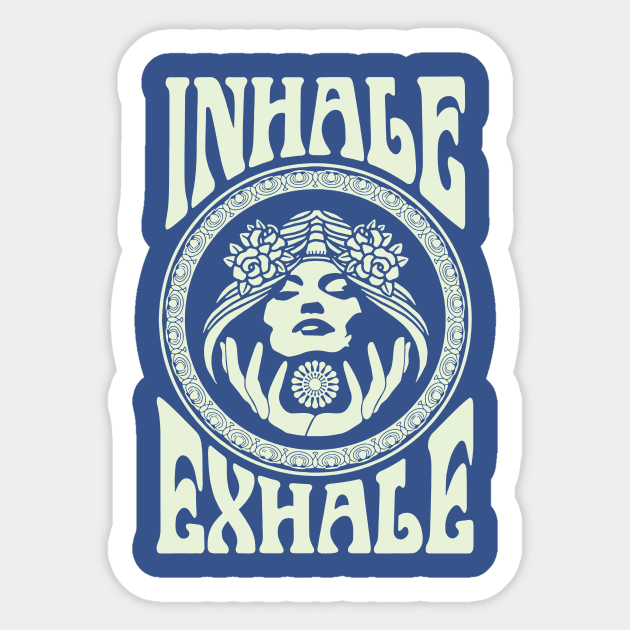 Inhale ... Exhale 1 Sticker by ErnestsForemans